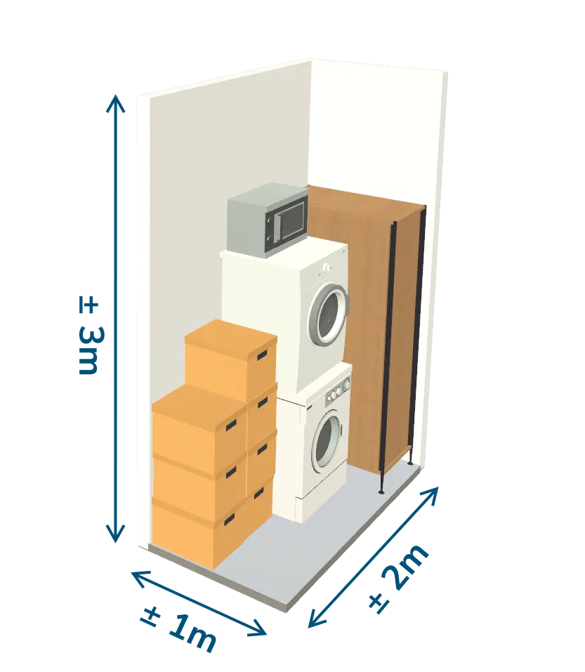 Opslagbox XS 6 m³ (2 m²) in Geleen – Sittard-Geleen — foto 3 in Sittard-Geleen